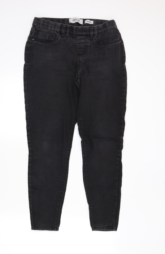 newlook Womens Black  Denim Jegging Jeans Size 10 L25 in