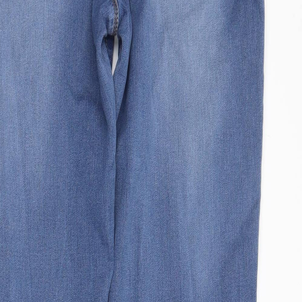 Preworn Womens Blue  Denim Skinny Jeans Size 12 L29 in
