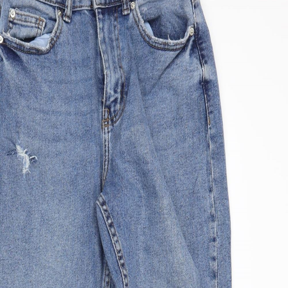 denimCo Womens Blue  Denim Mom Jeans Size 6 L26 in