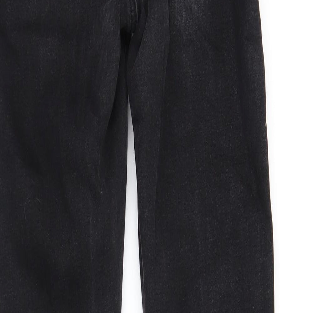 DenimCo Womens Black  Denim Skinny Jeans Size 6 L28 in