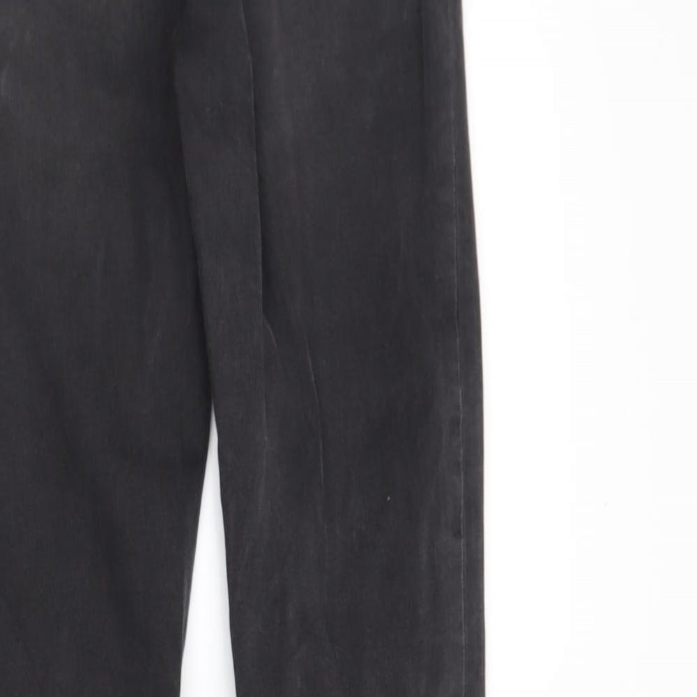 DenimCo Womens Black  Denim Skinny Jeans Size 8 L28 in