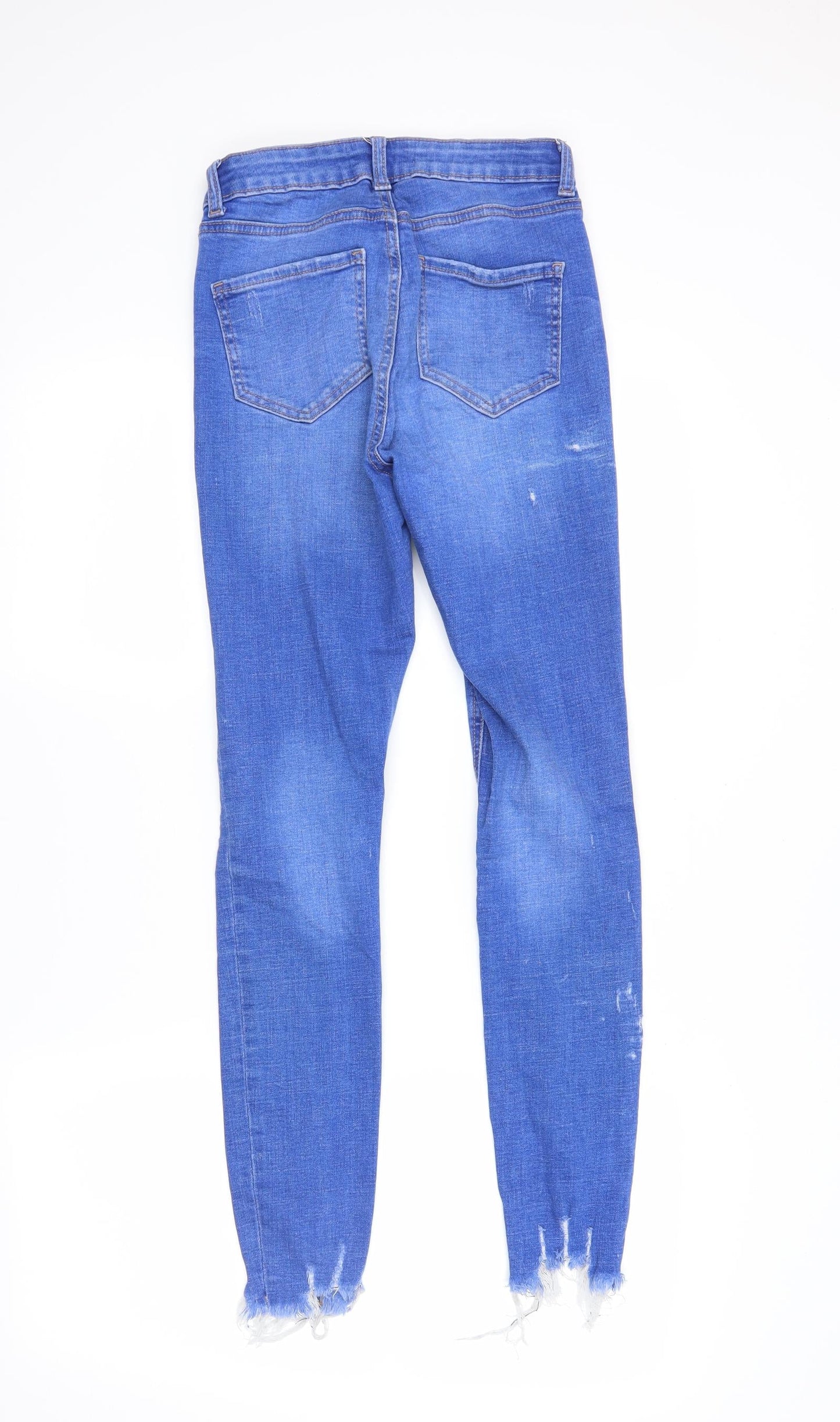 DenimCo Womens Blue  Denim Skinny Jeans Size 8 L28 in