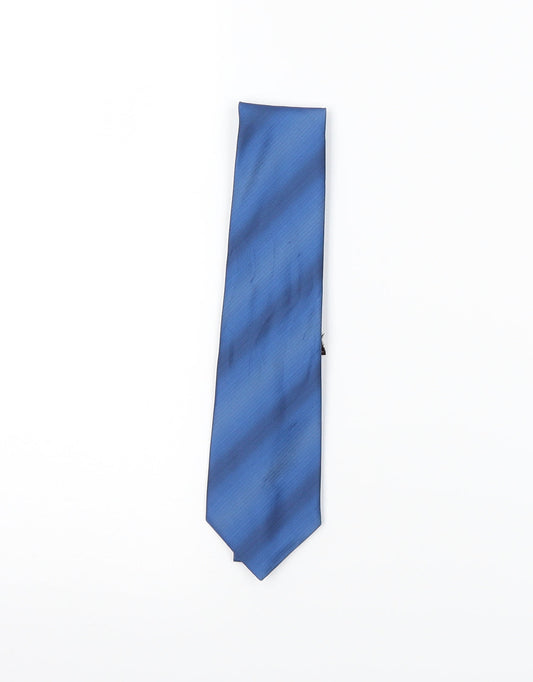 Burton Mens Blue Striped  Pointed Tie One Size