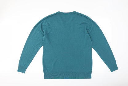 Preloved George Mens Blue   Pullover Jumper Size L - Back