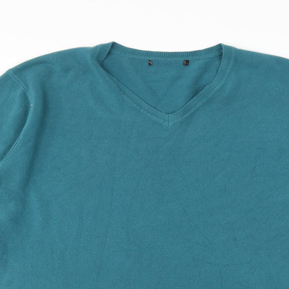 Preloved George Mens Blue   Pullover Jumper Size L - Detail