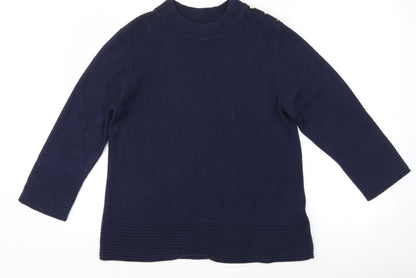 Preloved Per Una Womens Blue   Pullover Jumper Size 14 - Front