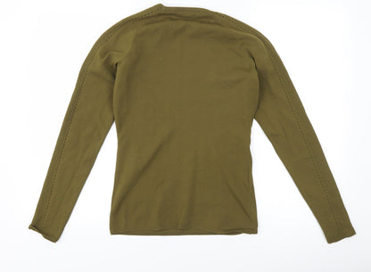 Preloved H&M Womens Green   Basic T-Shirt Size S - Back