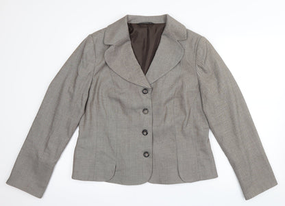 Preloved Bonmarché Womens Brown   Jacket Suit Jacket Size 16 - Front