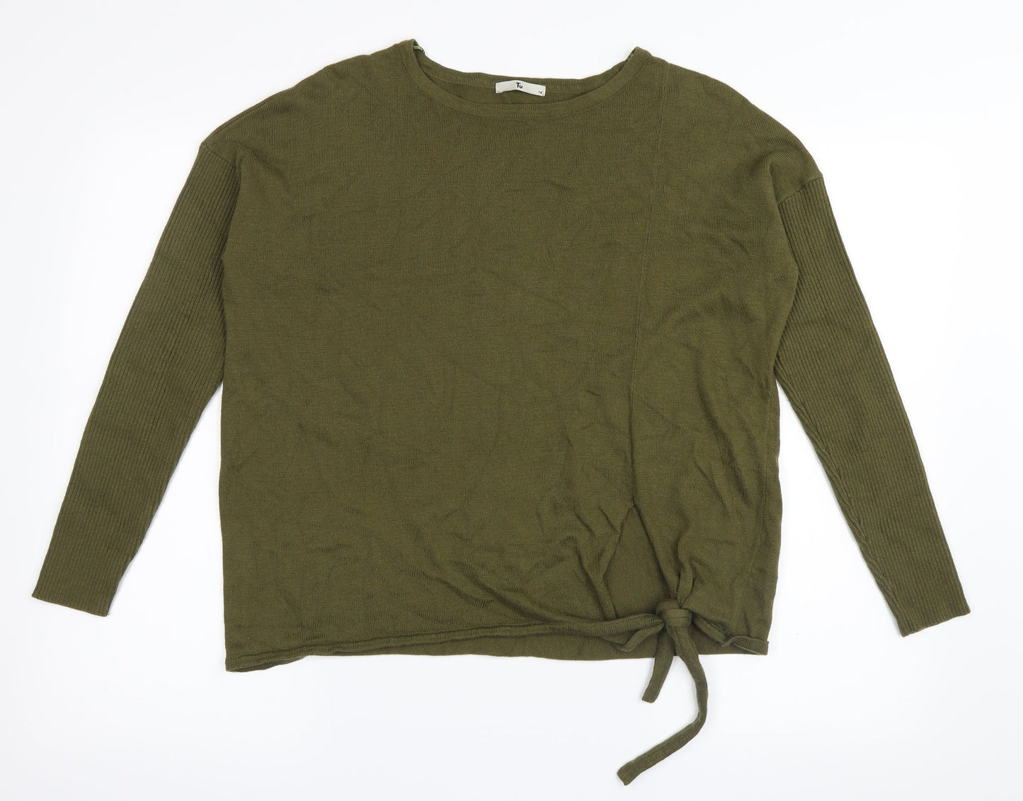 TU Womens Green   Pullover Jumper Size 14