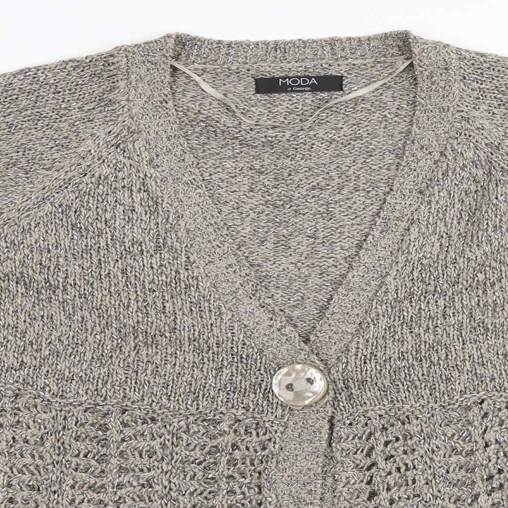 Moda at George  Womens Brown   Cape Jumper Size 16