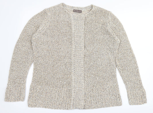 Marks and Spencer Womens Beige   Cardigan Jumper Size 14