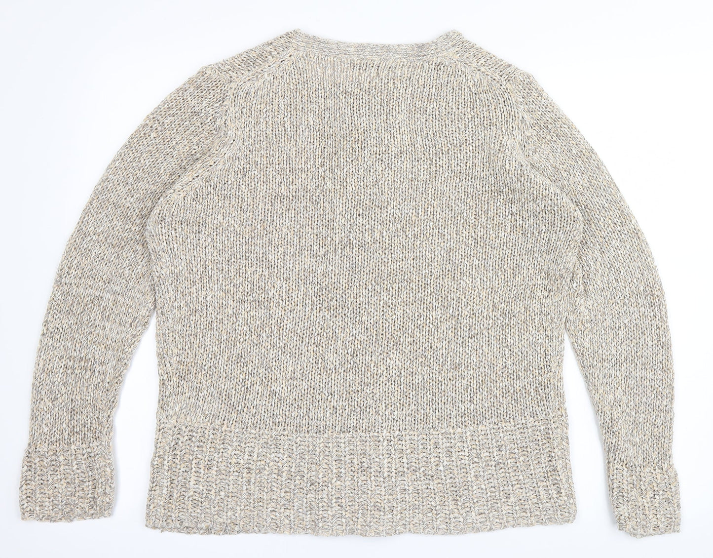 Marks and Spencer Womens Beige   Cardigan Jumper Size 14