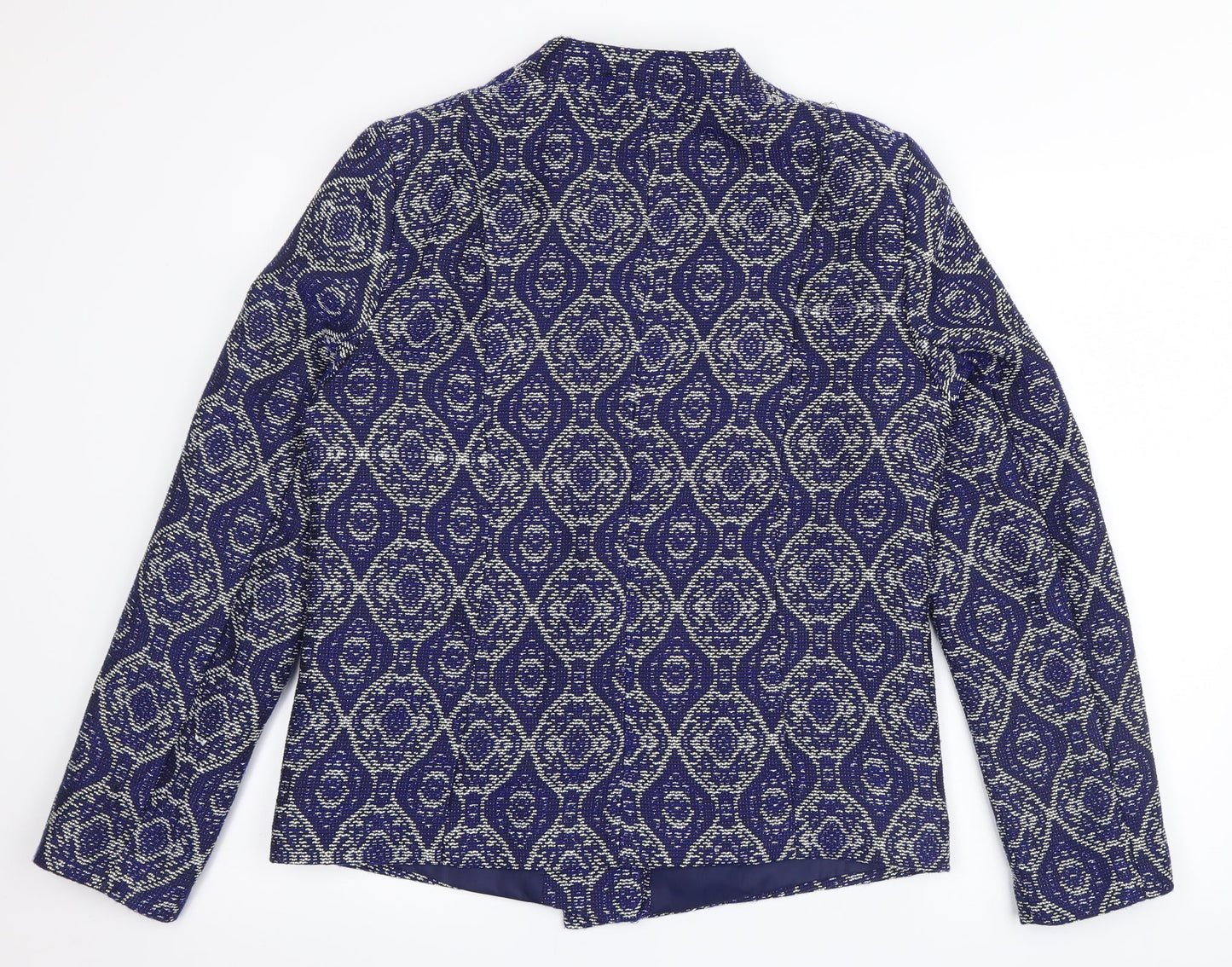 George` Womens Blue Geometric  Jacket  Size 14