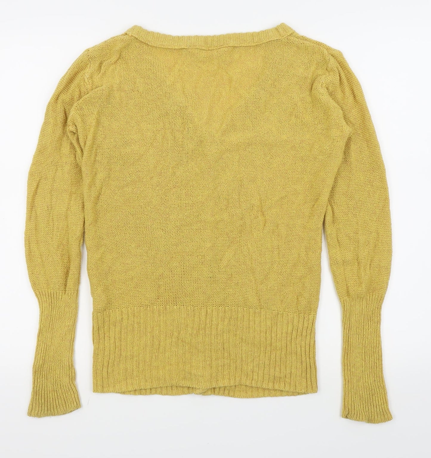 idi Womens Yellow   Cardigan Jumper Size M