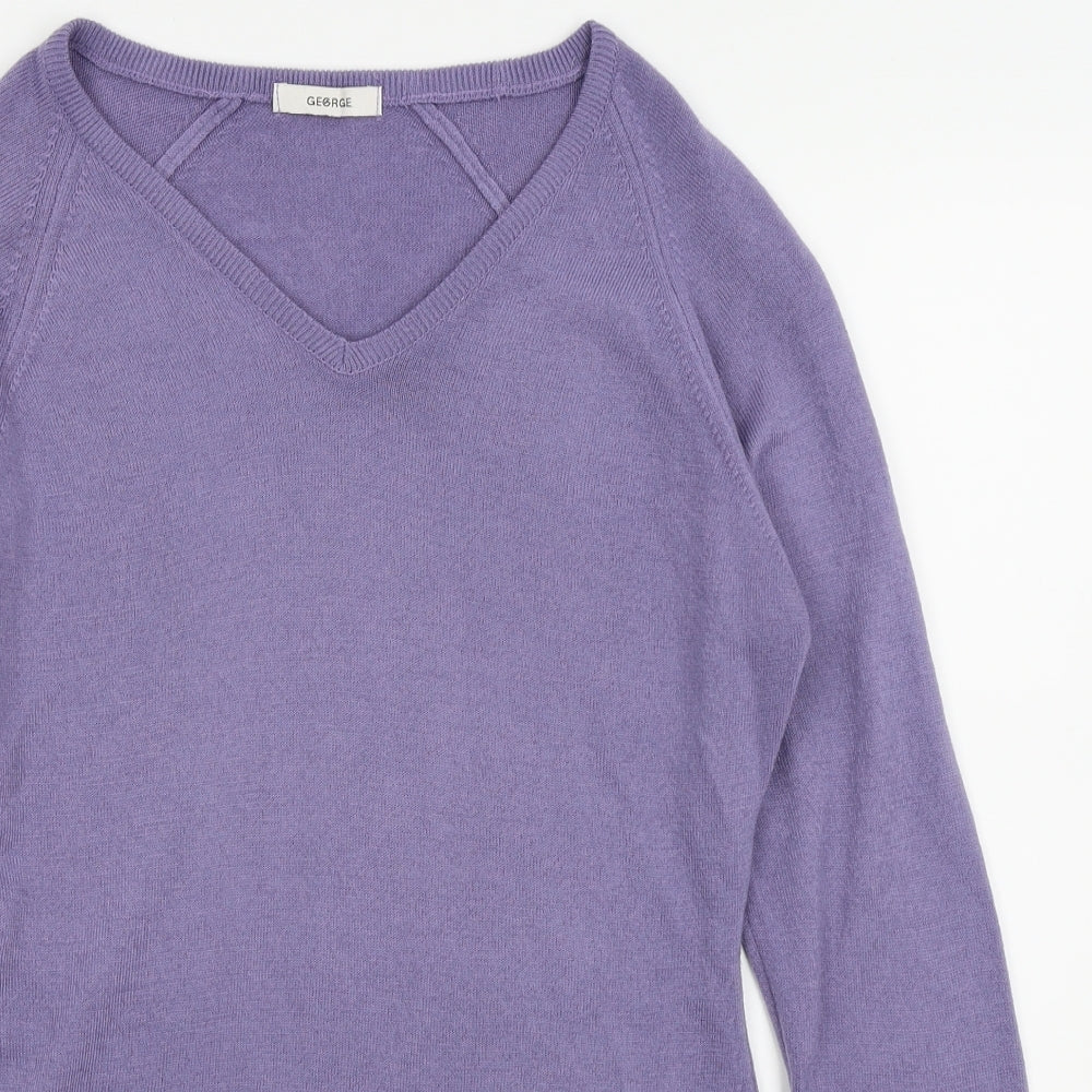 Asda George Womens Purple   Pullover Jumper Size 10
