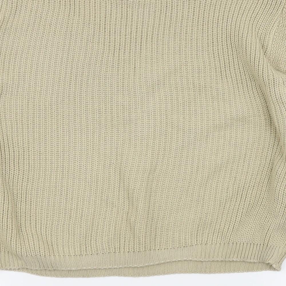 Stylewise Womens Beige   Pullover Jumper Size M