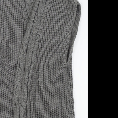 Preloved Asda George Womens Grey   Cardigan Jumper Size 10 - Detail