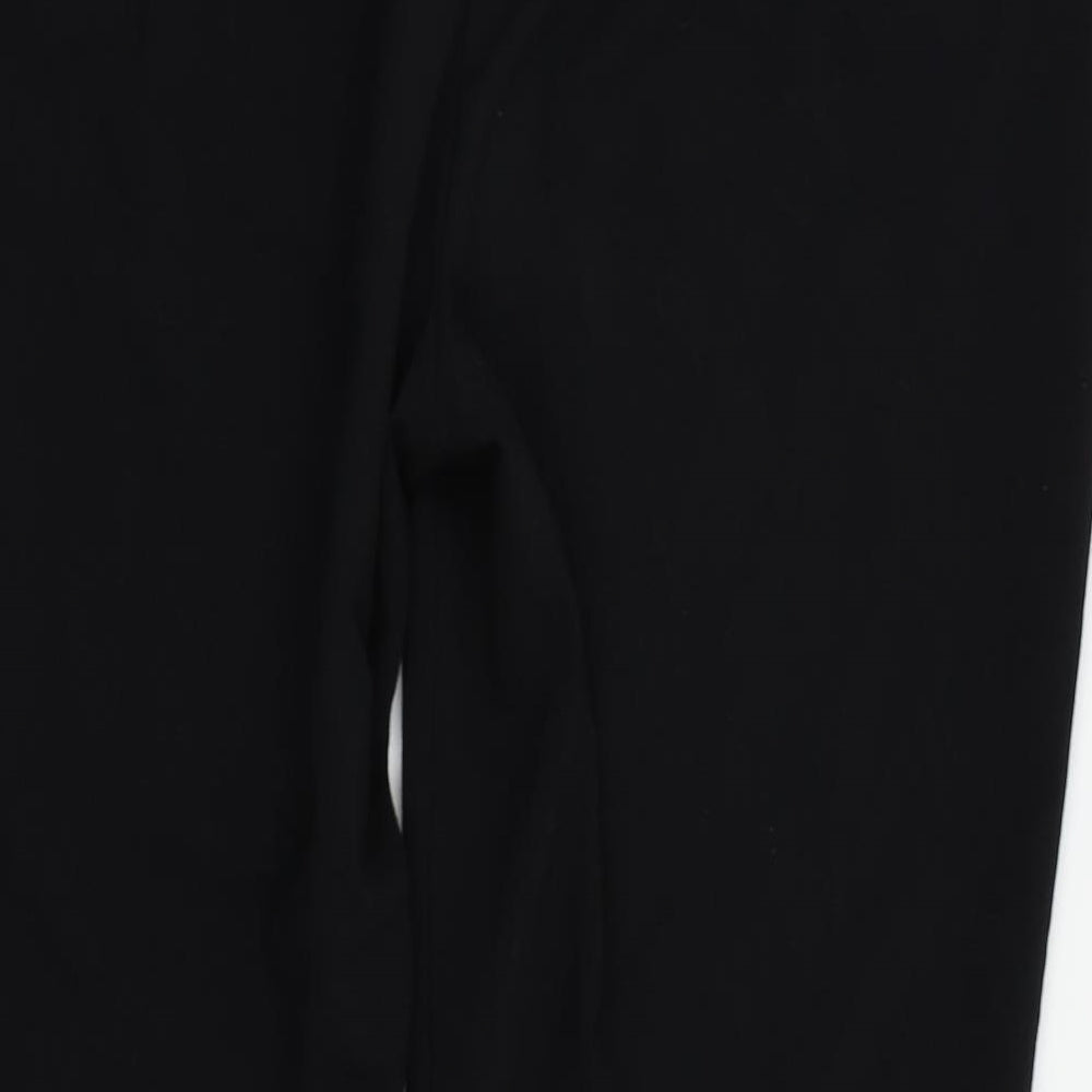 M&s Womens Black   Trousers  Size 14 L25 in