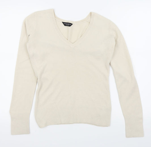 Dorothy Perkins Womens Beige   Basic T-Shirt Size 10