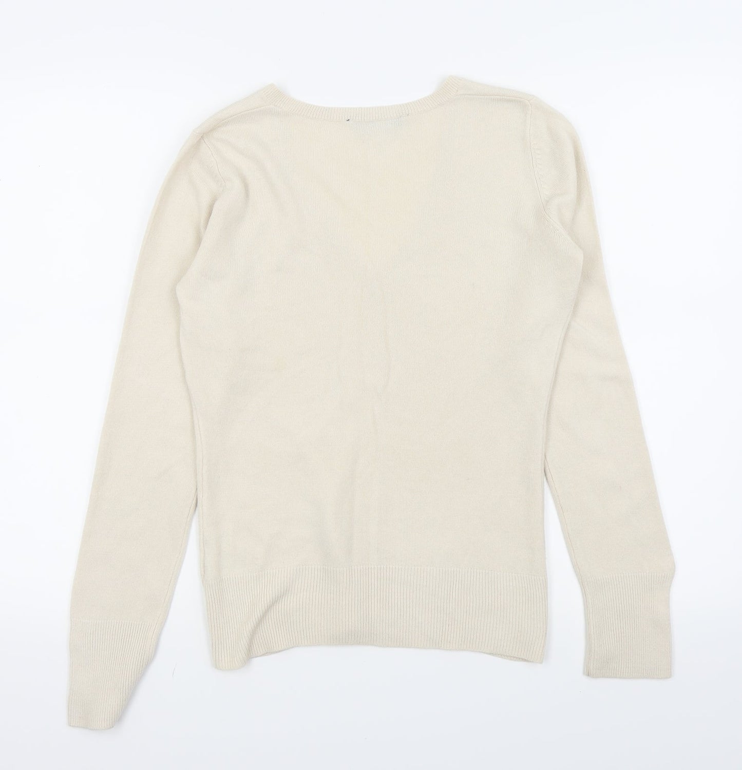 Dorothy Perkins Womens Beige   Basic T-Shirt Size 10
