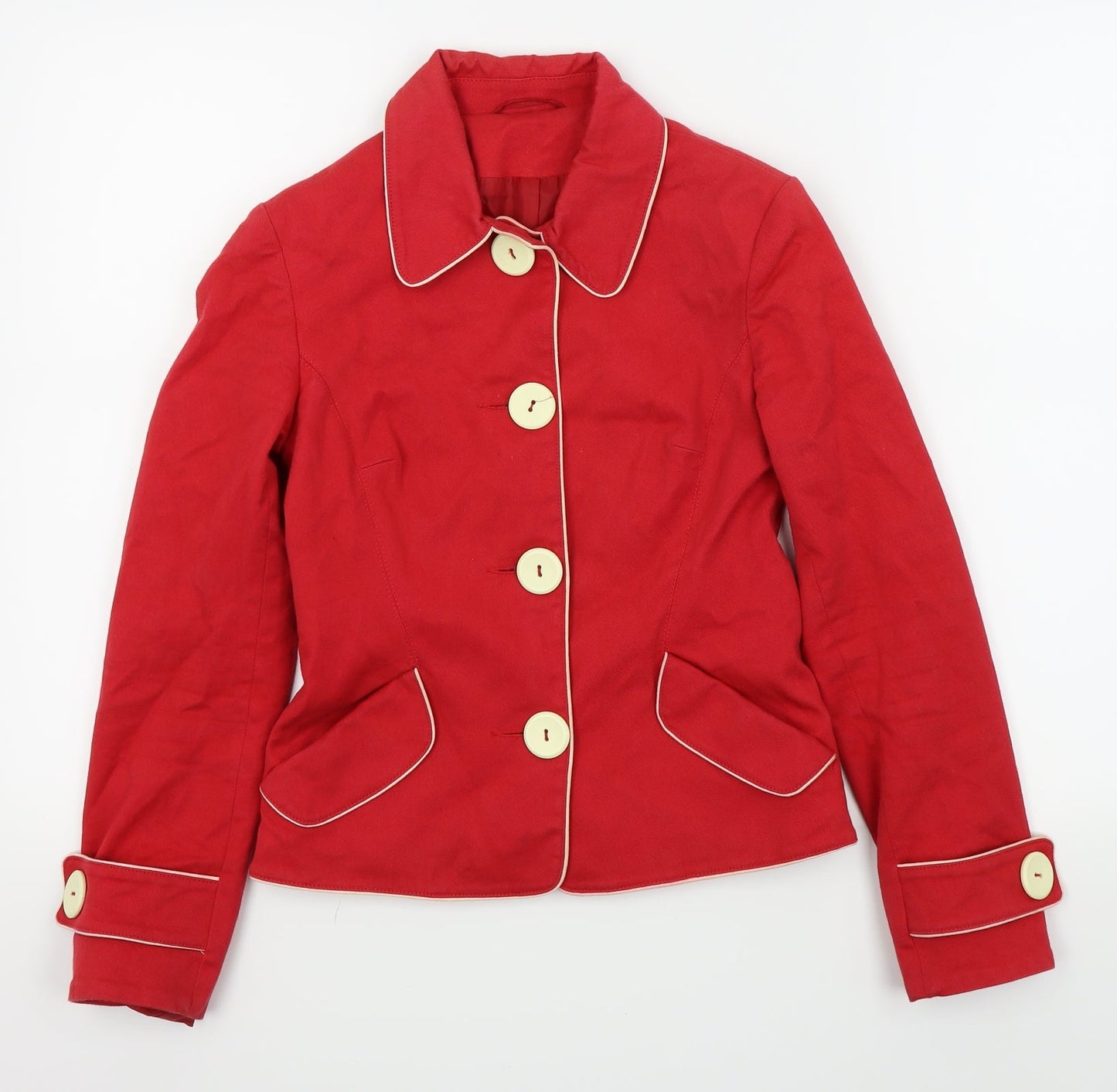 Topshop Womens Red   Jacket Blazer Size 6