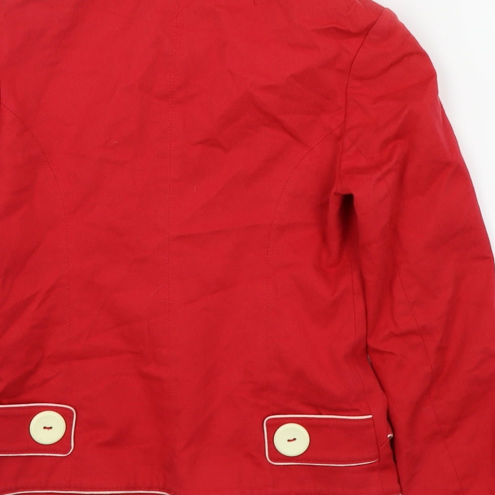 Topshop Womens Red   Jacket Blazer Size 6