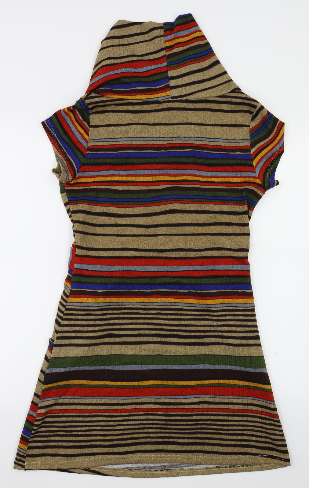 Tenki Womens Multicoloured Striped  Fit & Flare  Size M