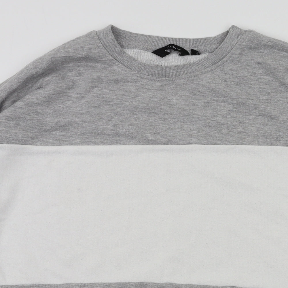 New Look Womens Grey   Pullover Hoodie Size 10