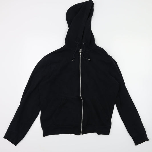 Topman Mens Black   Full Zip Jumper Size S