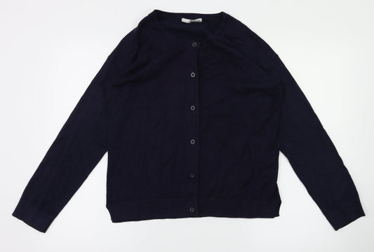 Preworn Womens Blue   Cardigan Jumper Size M
