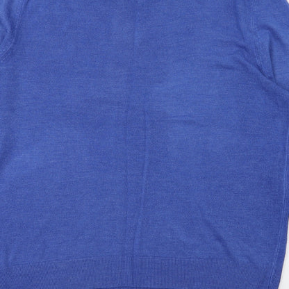 Preloved F&F Mens Blue Houndstooth  Pullover Sweatshirt Size XL - Label