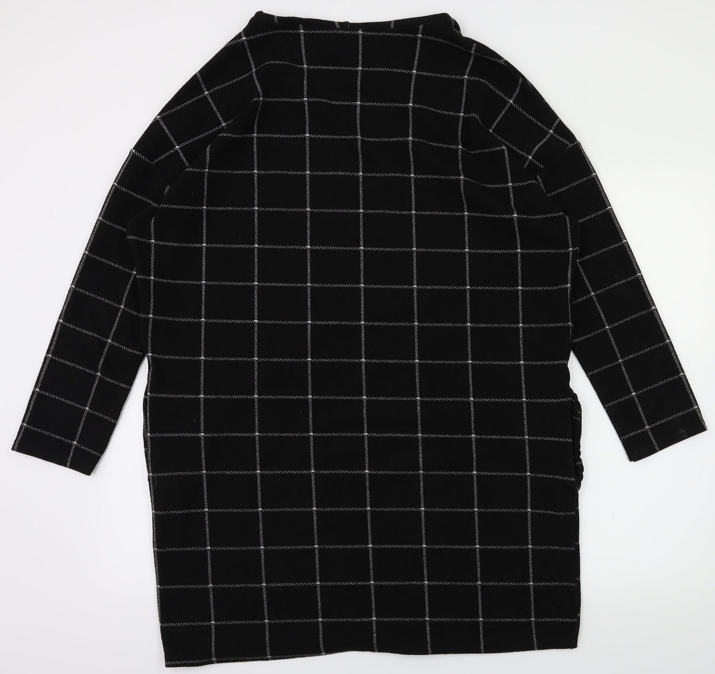 River Island Womens Black Check  Fit & Flare  Size 10