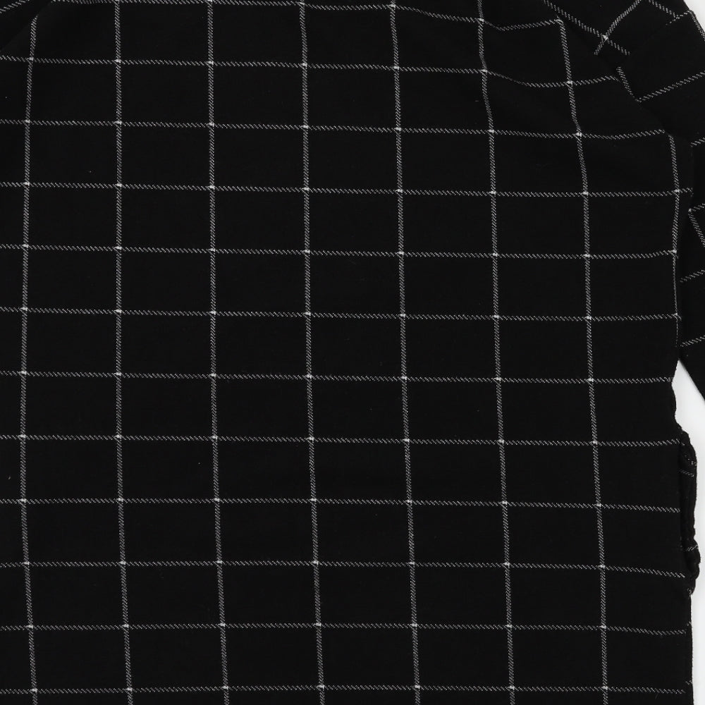 River Island Womens Black Check  Fit & Flare  Size 10