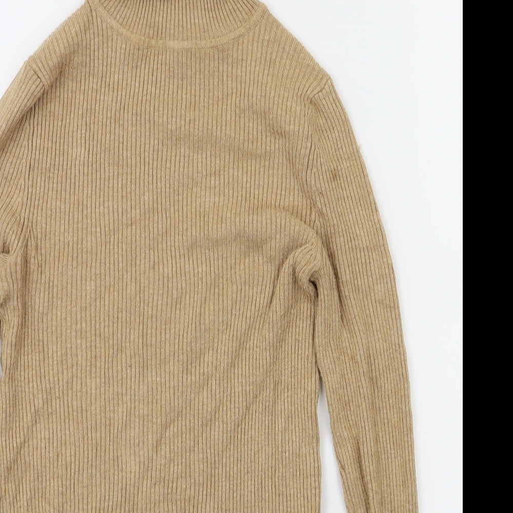 m&s Womens Brown   Basic T-Shirt Size 8