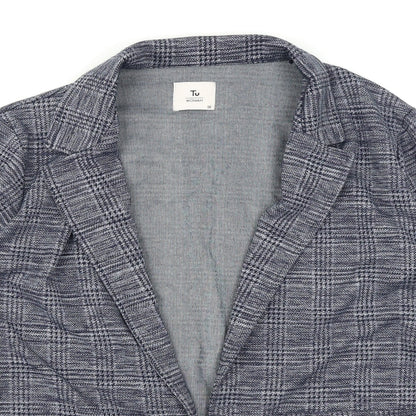 Preloved TU Womens Blue Plaid  Jacket  Size 16 - Detail