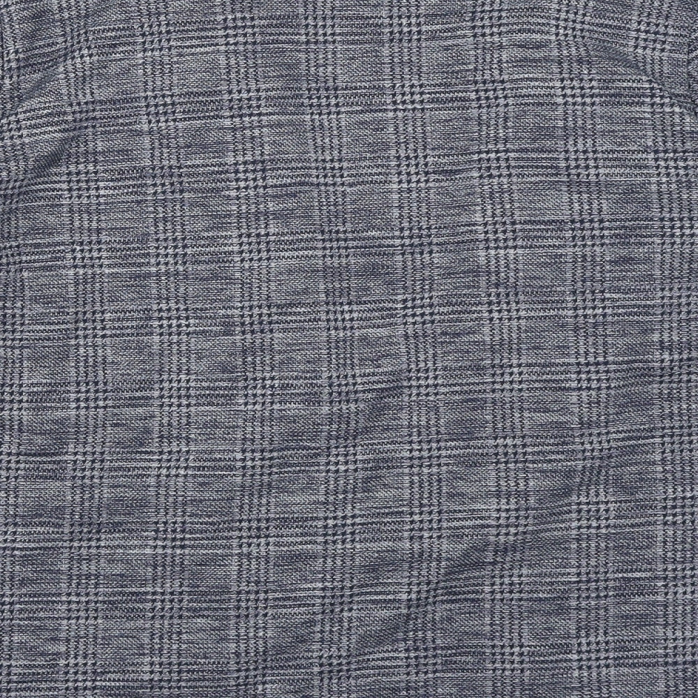 TU Womens Blue Plaid  Jacket  Size 16
