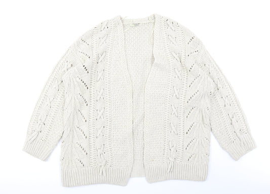 George Womens Beige   Cardigan Jumper Size M