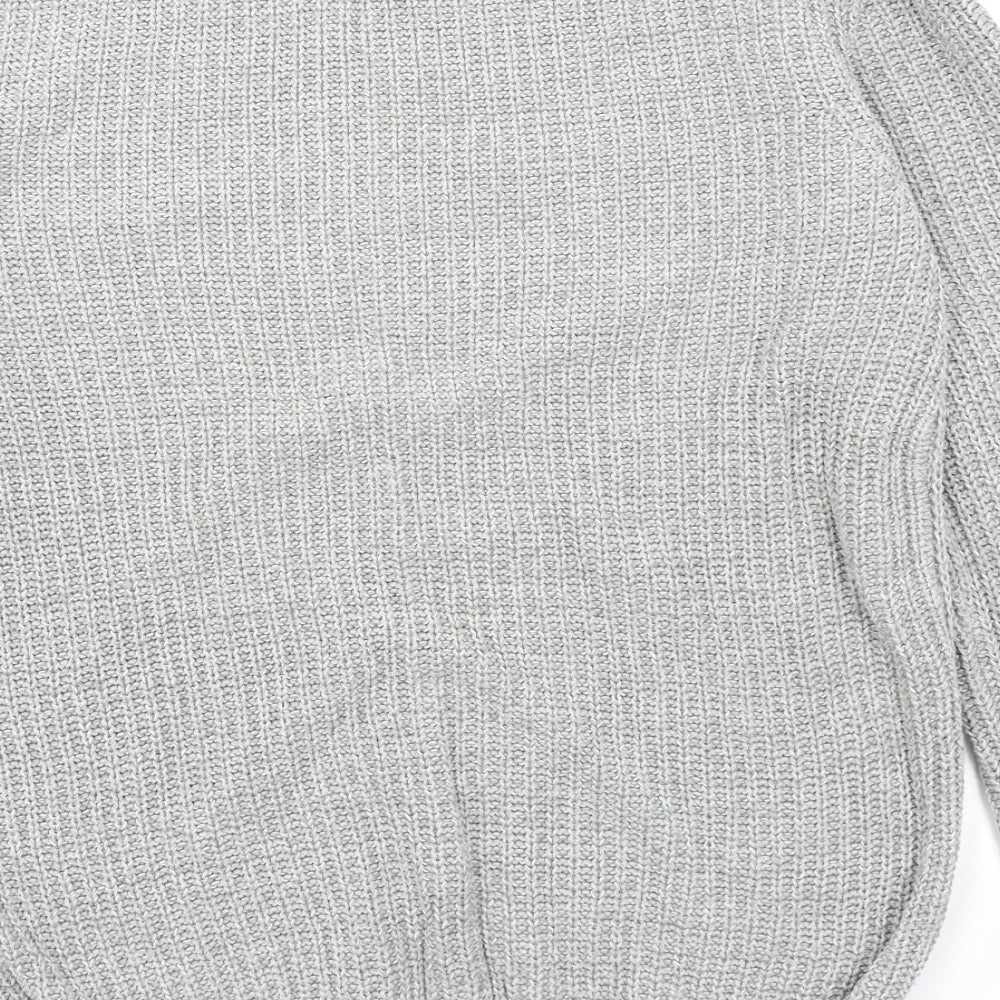 Primark Mens Grey  Knit Pullover Jumper Size S