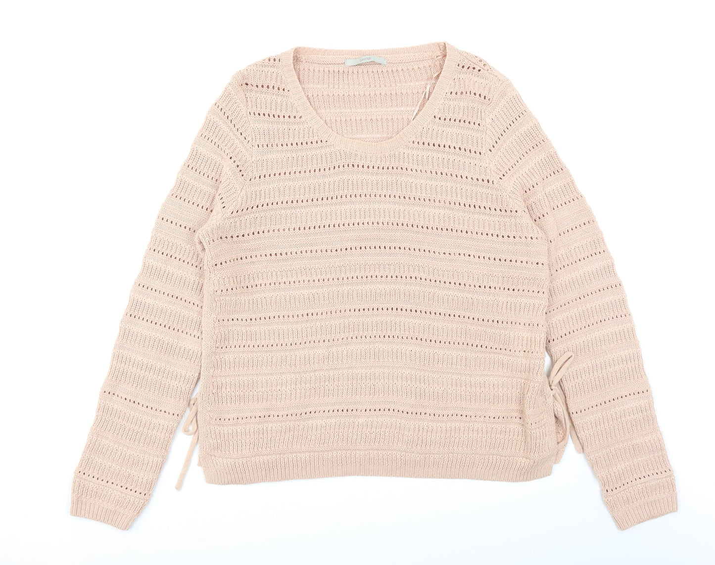 George Womens Pink   Pullover Jumper Size 14  - side slits