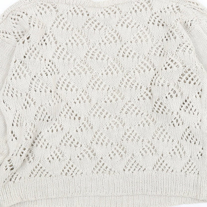Preloved Preworn Womens Beige   Pullover Jumper Size M - Label
