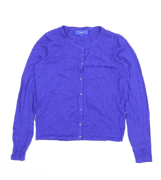 NEXT Womens Blue   Cardigan Jumper Size 12