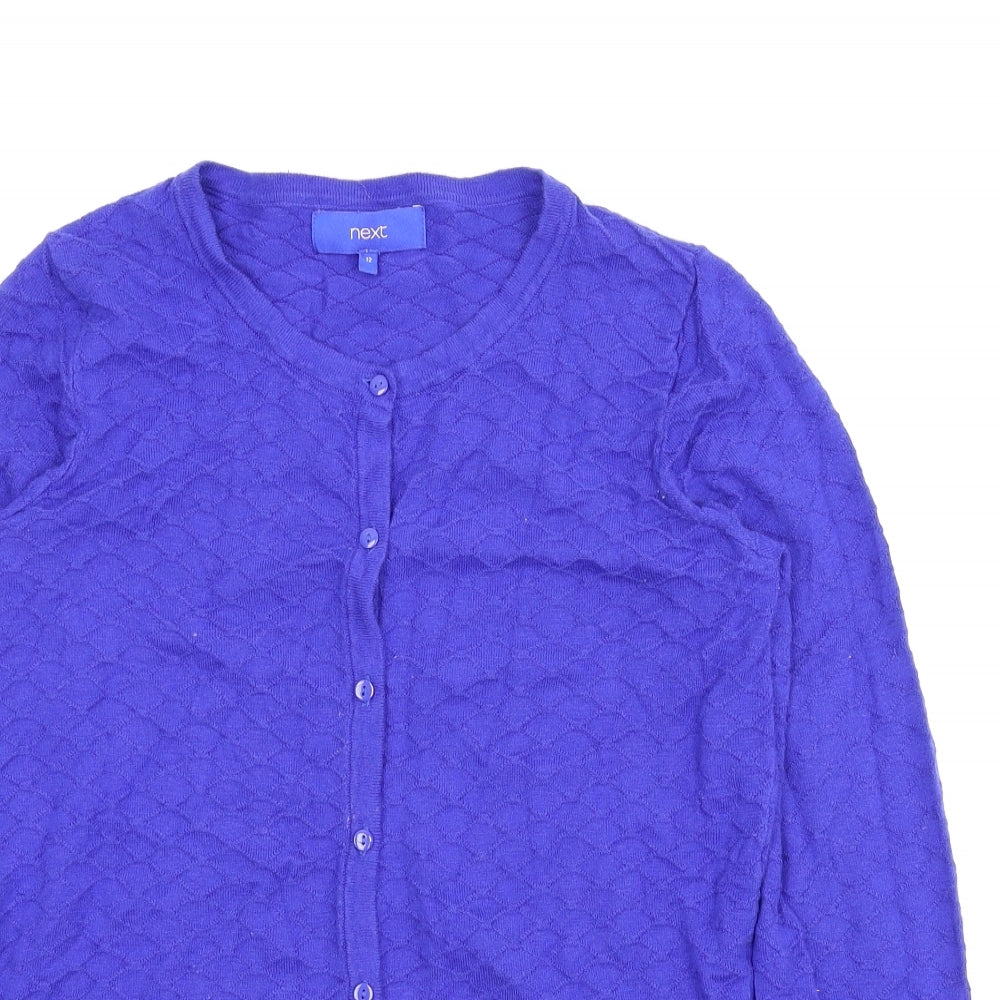 NEXT Womens Blue   Cardigan Jumper Size 12