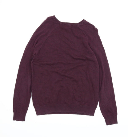 Preloved TU Mens Purple   Pullover Jumper Size M - Back