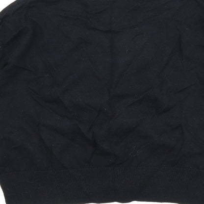 Preloved M&S Womens Black   Cardigan Jumper Size 12 - Label