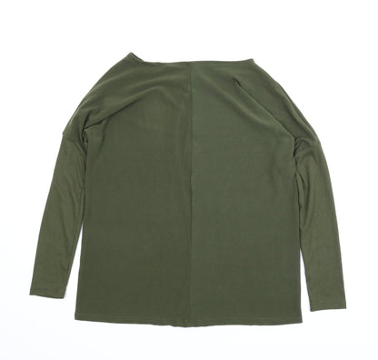 Preloved Preworn Womens Green   Basic Blouse Size L - Back