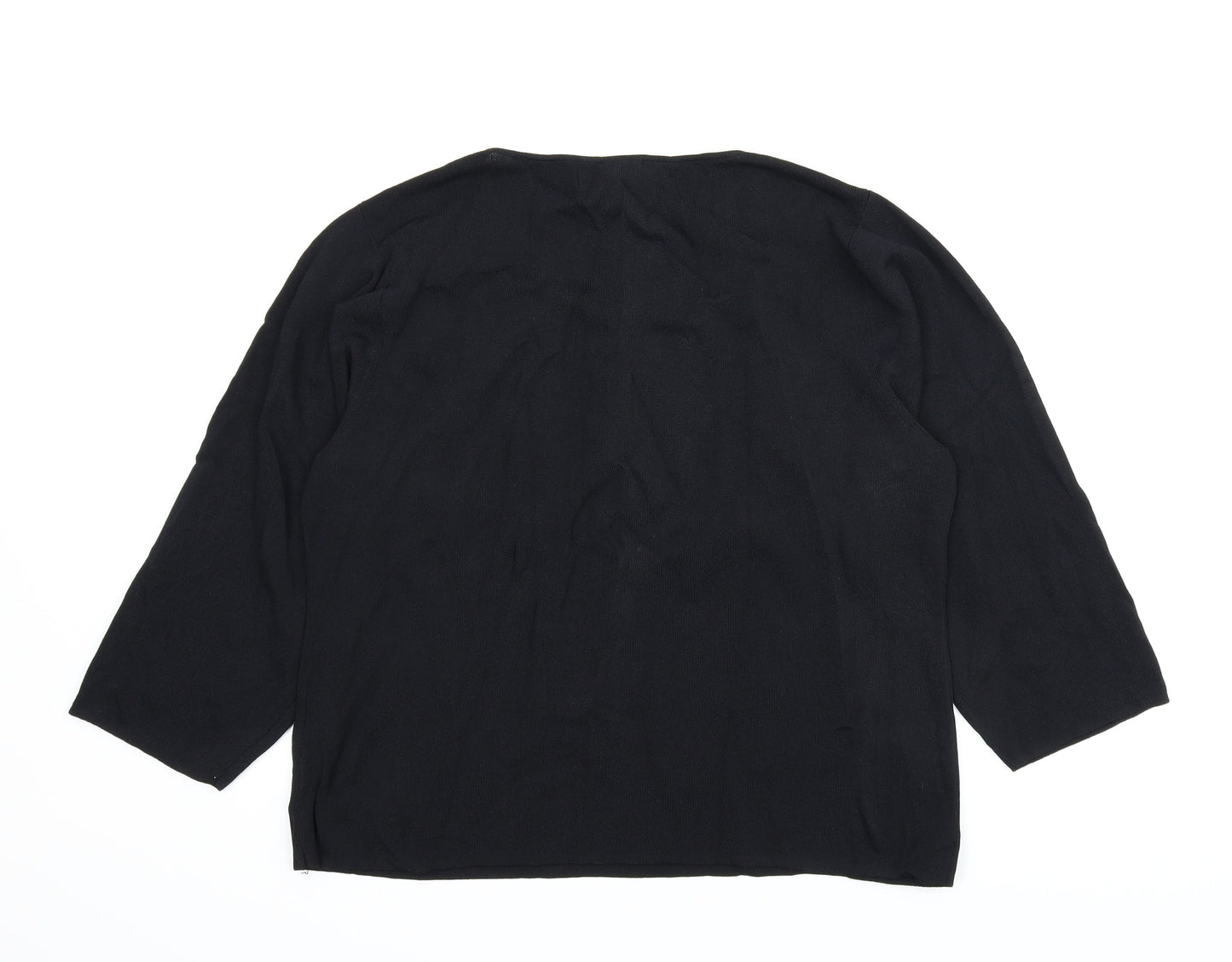 Femme Womens Black   Pullover Jumper Size XL