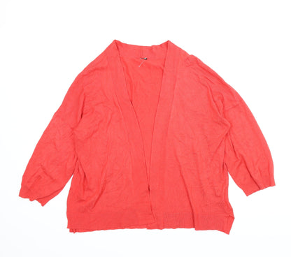 Preloved Intuition Womens Red   Cardigan Jumper Size XL - Front