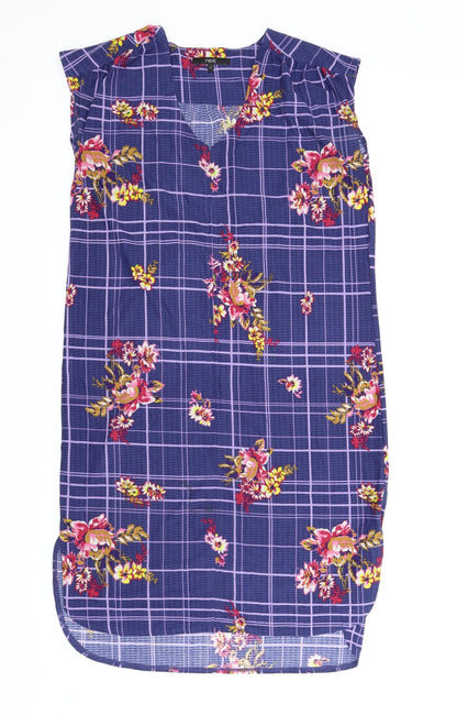 Preloved NEXT Womens Blue Floral  Shift  Size 12 - Front