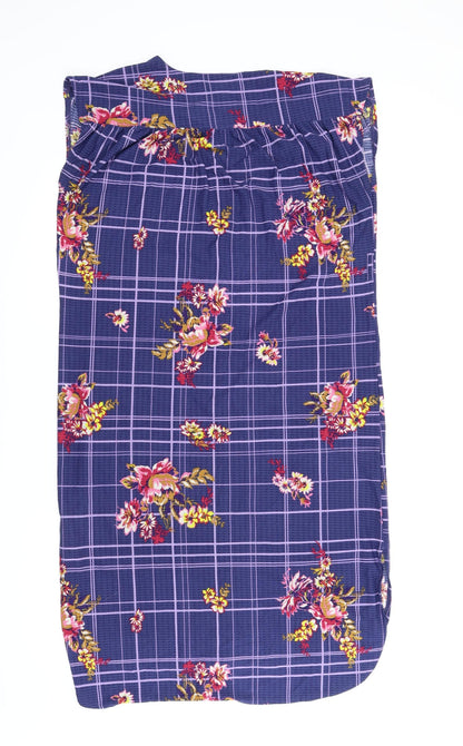 Preloved NEXT Womens Blue Floral  Shift  Size 12 - Back