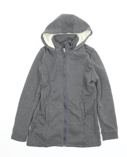Preloved Network Womens Grey   Full Zip Jumper Size 8 - Front